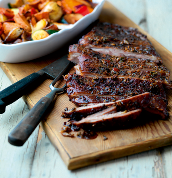 Slow Cooked Breast of Lamb with Caribbean Spices