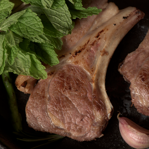 4 Individual Double Loin Northumbrian Lamb Chops 400g - Turnbull's Northumbrian Food